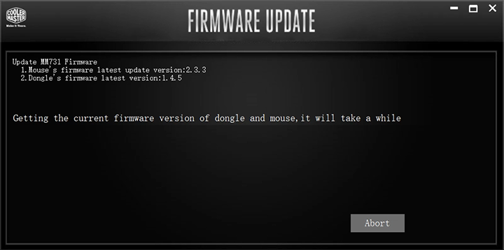 MM731 Firmware Update Stuck