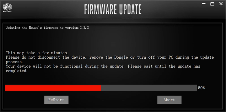 Situation 2 - MM731 Firmware Update Mouse Firmware